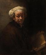 REMBRANDT Harmenszoon van Rijn Self-portrait as the Apostle Paul  (mk33) Spain oil painting artist